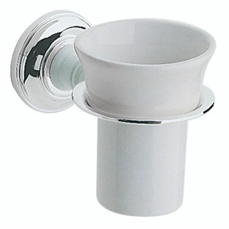 Heritage Bathrooms Heritage - Clifton Tumbler & Holder - Chrome - ACC03 1 Heritage Bathrooms Heritage - Clifton Tumbler & Holder - Chrome - ACC03