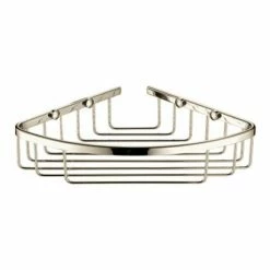 Heritage Bathrooms Heritage Corner Wire Basket - Vintage Gold - ACOB02G