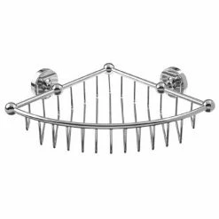 Heritage Bathrooms Heritage Corner Wire Basket - Chrome - ACOB04C