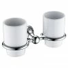 Heritage Bathrooms Heritage Holborn Double Tumbler & Holder - Chrome - AHODTHC