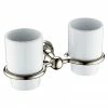 Heritage Bathrooms Heritage Holborn Double Tumbler & Holder - Vintage Gold - AHODTHG