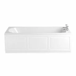Heritage Bathrooms Heritage Dorchester Single Ended 2TH Bath With Solid Skin (1700x700mm)