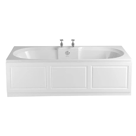 Heritage Bathrooms Heritage Dorchester Double Ended 2TH Bath With Solid Skin (1800x800mm) 1 Heritage Bathrooms Heritage Dorchester Double Ended 2TH Bath With Solid Skin (1800x800mm)