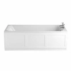 Heritage Bathrooms Heritage Granley Deco Single Ended 2TH Bath With Solid Skin (1700x700mm)