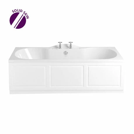 Heritage Bathrooms Heritage Rhyland Double Ended Bath with Solid Skin (1700x750mm) Heritage Bathrooms Heritage Rhyland Double Ended Bath With Solid Skin (1700x750mm) -Heritage Bathrooms shop BHDW00SS P