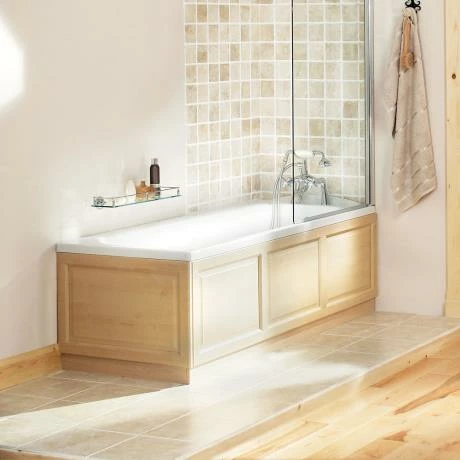 Heritage Bathrooms Heritage Rhyland Single Ended 2TH Bath With Solid Skin (1700x700mm) 2 Heritage Bathrooms Heritage Rhyland Single Ended 2TH Bath With Solid Skin (1700x700mm) - Image 2