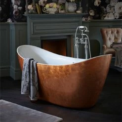 Heritage Bathrooms Heritage Hylton Freestanding Acrylic Bath (1730 X 730mm) - Copper Effect