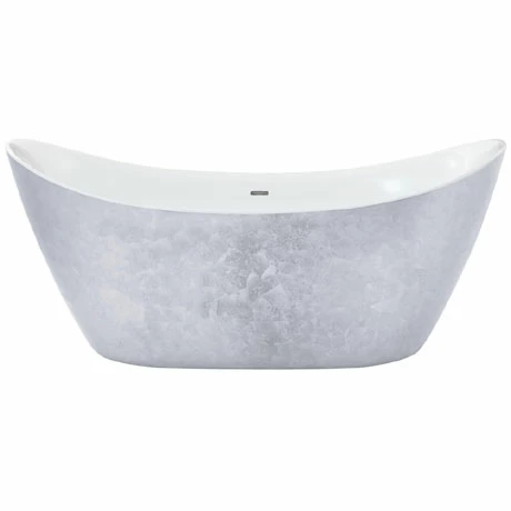 Heritage Bathrooms Heritage Hylton Freestanding Acrylic Bath (1730 X 730mm) - Stainless Steel Effect 1 Heritage Bathrooms Heritage Hylton Freestanding Acrylic Bath (1730 X 730mm) - Stainless Steel Effect