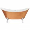 Heritage Bathrooms Heritage Lyddington Freestanding Acrylic Bath (1730 X 750mm) With Feet - Copper Effect
