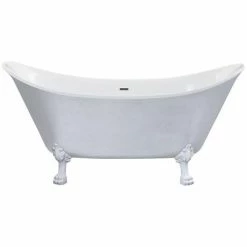 Heritage Bathrooms Heritage Lyddington Freestanding Acrylic Bath (1730 X 750mm) With Feet - Stainless Steel Effect 2 Heritage Bathrooms Heritage Lyddington Freestanding Acrylic Bath (1730 X 750mm) With Feet - Stainless Steel Effect -Heritage Bathrooms shop BLYFS00STL D3 460