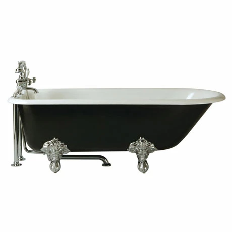 Heritage Bathrooms Heritage Essex 2TH Roll Top Cast Iron Bath (1700x770mm) with Feet Heritage Bathrooms Heritage Essex 2TH Roll Top Cast Iron Bath (1700x770mm) With Feet -Heritage Bathrooms shop BRT20 P