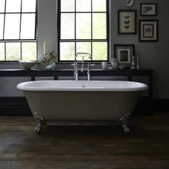 Heritage Bathrooms Heritage Buckingham Roll Top Cast Iron Bath (1700x770mm) With Feet 2 Heritage Bathrooms Heritage Buckingham Roll Top Cast Iron Bath (1700x770mm) With Feet -Heritage Bathrooms shop BRT80 D1 460