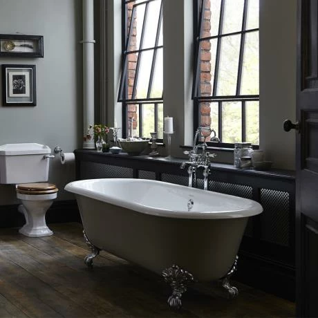 Heritage Bathrooms Heritage Buckingham Roll Top Cast Iron Bath (1700x770mm) with Feet Heritage Bathrooms Heritage Buckingham Roll Top Cast Iron Bath (1700x770mm) With Feet -Heritage Bathrooms shop BRT80 D2 460