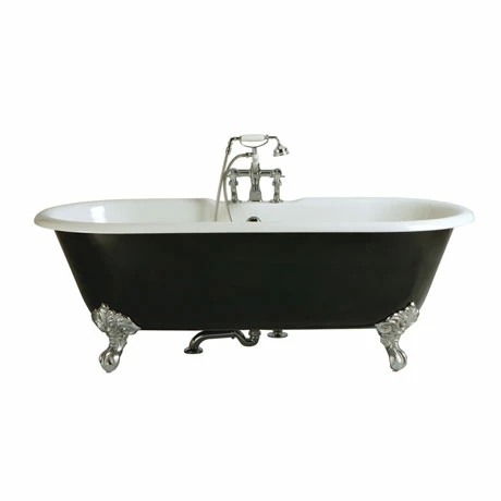 Heritage Bathrooms Heritage Buckingham Roll Top Cast Iron Bath (1700x770mm) with Feet Heritage Bathrooms Heritage Buckingham Roll Top Cast Iron Bath (1700x770mm) With Feet -Heritage Bathrooms shop BRT80 P