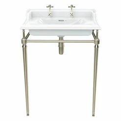 Heritage Bathrooms Heritage Abingdon Dorchester Basin & Washstand - Vintage Gold