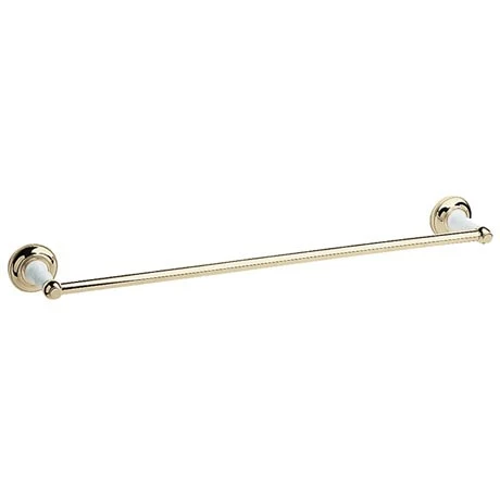 Heritage Bathrooms Heritage - Clifton Single Towel Rail - Vintage Gold - ACA06 1 Heritage Bathrooms Heritage - Clifton Single Towel Rail - Vintage Gold - ACA06