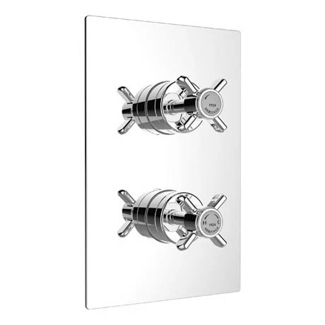 Heritage Bathrooms Heritage - Dawlish Dual Control Recessed Valve - Chrome - SDC04 1 Heritage Bathrooms Heritage - Dawlish Dual Control Recessed Valve - Chrome - SDC04