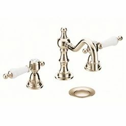 Heritage Bathrooms Heritage - Glastonbury 3 Hole Swivel Spout Basin Mixer With Pop-up Waste - Vintage Gold - TGRG09