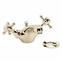 Heritage Bathrooms Heritage - Hartlebury Mono Basin Mixer With Pop-up Waste - Vintage Gold - THRG04