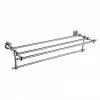 Heritage Bathrooms Heritage Holborn Double Bathroom Towel Shelf - Chrome - AHODBTC