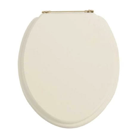 Heritage Bathrooms Heritage - Standard Toilet Seat With Gold Hinges - Various Colour Options 1 Heritage Bathrooms Heritage - Standard Toilet Seat With Gold Hinges - Various Colour Options