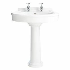 Heritage Bathrooms Heritage Claverton Standard Basin & Pedestal