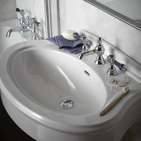Heritage Bathrooms Heritage Claverton Standard Basin & Pedestal Heritage Bathrooms Heritage Claverton Standard Basin & Pedestal -Heritage Bathrooms shop PCLW053 PCLW09 D1 460