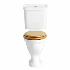 Heritage Bathrooms Heritage - Dorchester Close Coupled Comfort Height WC & Portrait Cistern