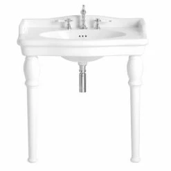 Heritage Bathrooms Heritage - New Victoria 3TH Single Console Basin & Console Legs