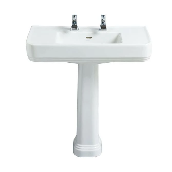 Heritage Bathrooms Heritage Wynwood 800mm Large Basin & Pedestal - Various Tap Hole Options Heritage Bathrooms Heritage Wynwood 800mm Large Basin & Pedestal - Various Tap Hole Options -Heritage Bathrooms shop PWYW06.main 670