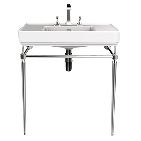 Heritage Bathrooms Heritage Abingdon 800mm Large Wynwood Basin & Washstand - Chrome 1 Heritage Bathrooms Heritage Abingdon 800mm Large Wynwood Basin & Washstand - Chrome
