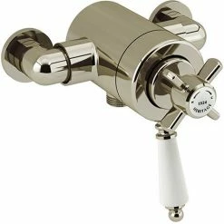 Heritage Bathrooms Heritage Dawlish Exposed Shower Valve With Bottom Outlet Connection - Vintage Gold