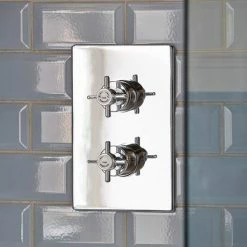 Heritage Bathrooms Heritage - Dawlish Dual Control Recessed Valve - Chrome - SDC04 5 Heritage Bathrooms Heritage - Dawlish Dual Control Recessed Valve - Chrome - SDC04 -Heritage Bathrooms shop SDC04 D2 460