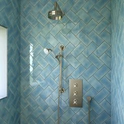 Heritage Bathrooms Heritage Dawlish Concealed Valve With 6" Fixed Head & Adjustable Riser - Vintage Gold - SDCDUAL06