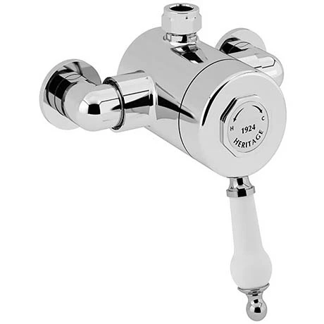 Heritage Bathrooms Heritage Glastonbury Exposed Sequential Shower Valve With Top Outlet Connection - Chrome - SGCT03 1 Heritage Bathrooms Heritage Glastonbury Exposed Sequential Shower Valve With Top Outlet Connection - Chrome - SGCT03