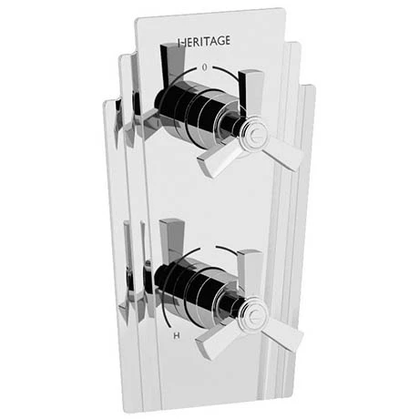 Heritage Bathrooms Heritage Gracechurch Twin Concealed Shower Valve With Two Outlet Diverter - SGRC02 1 Heritage Bathrooms Heritage Gracechurch Twin Concealed Shower Valve With Two Outlet Diverter - SGRC02