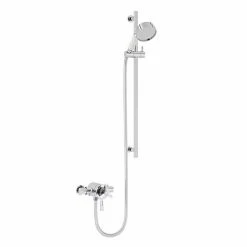 Heritage Bathrooms Heritage Gracechurch Exposed Shower With Deluxe Flexible Riser Kit - Chrome - SGRDDUAL05