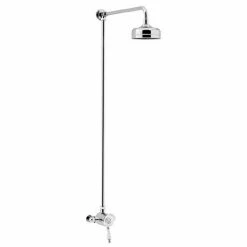 Heritage Bathrooms Heritage Glastonbury Exposed Shower With Premium Fixed Riser Kit - Chrome - SGSIN03