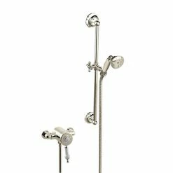 Heritage Bathrooms Heritage Glastonbury Exposed Shower With Premium Flexible Riser Kit - Vintage Gold - SGSIN06