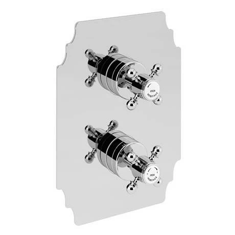 Heritage Bathrooms Heritage Hartlebury Recessed Shower with Premium Fixed Head Kit - Chrome - SHDDUAL03 Heritage Bathrooms Heritage Hartlebury Recessed Shower With Premium Fixed Head Kit - Chrome - SHDDUAL03 -Heritage Bathrooms shop SHDDUAL03 D1 460 1