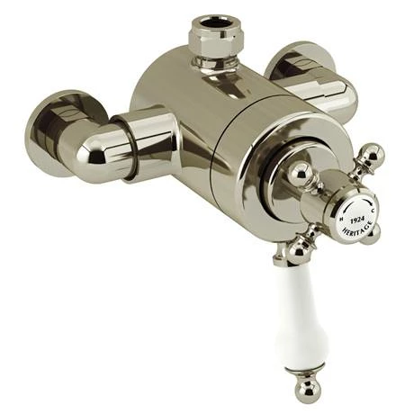 Heritage Bathrooms Heritage Hartlebury Exposed Shower With Premium Fixed Riser Kit - Vintage Gold - SHDDUAL08 2 Heritage Bathrooms Heritage Hartlebury Exposed Shower With Premium Fixed Riser Kit - Vintage Gold - SHDDUAL08 - Image 2