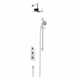 Heritage Bathrooms Heritage Somersby Recessed Shower With Deluxe Fixed Head And Flexible Kit - Chrome - SSOBDUAL03