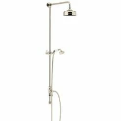 Heritage Bathrooms Heritage Fixed Kit With Diverter, Rose And Handset - Vintage Gold - STA15