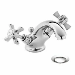 Heritage Bathrooms Heritage - Dawlish Mono Basin Mixer With Pop-up Waste - Chrome - TDCC04