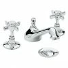 Heritage Bathrooms Heritage - Dawlish 3 Hole Basin Mixer With Pop-up Waste - Chrome - TDCC06