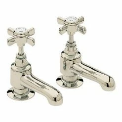 Heritage Bathrooms Heritage - Dawlish Bath Pillar Taps - Vintage Gold - TDCG01