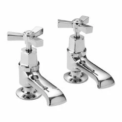 Heritage Bathrooms Heritage - Gracechurch Basin Pillar Taps - TGRDC00