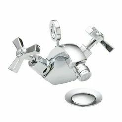 Heritage Bathrooms Heritage - Gracechurch Bidet Mixer With Pop-up Waste - TGRDC05