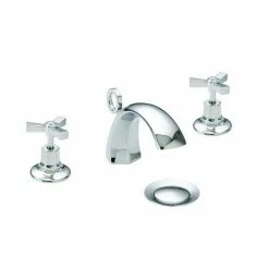 Heritage Bathrooms Heritage - Gracechurch 3 Hole Basin Mixer With Pop-up Waste - TGRDC06