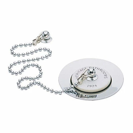Heritage Bathrooms Heritage - Ornate Basin Waste With Porcelain Plug - Chrome - THC10P 1 Heritage Bathrooms Heritage - Ornate Basin Waste With Porcelain Plug - Chrome - THC10P